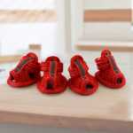 개 신발 애완 동물 신발 캐주얼 신발 메쉬 통기성 편안한 부드러운 밑창 신발 통기성 강아지 신발 메쉬 샌들의 그림