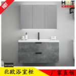 단단한 나무 욕실 캐비닛 공장 세면대 캐비닛 페인트가없는 욕실 캐비닛 간단한 욕실 캐비닛 스칸디나비아 욕실 캐비닛 욕실 캐비닛의 그림