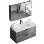 단단한 나무 욕실 캐비닛 공장 세면대 캐비닛 페인트가없는 욕실 캐비닛 간단한 욕실 캐비닛 스칸디나비아 욕실 캐비닛 욕실 캐비닛의 그림