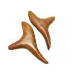 메인 삼각 새 마사지 스크래핑 보드 마호가니 삼지창 나무 경혈 마사지 보조 여행 용품의 그림