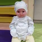 신생아 DIY 수제 코튼 수도사 정장 아기 부드러운 옷 출산 학용품 원피스 세트의 그림