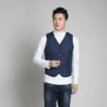 남성 다운 조끼의 그림