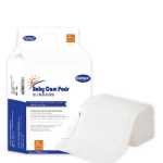 일회용 아기 기저귀 패드의 그림