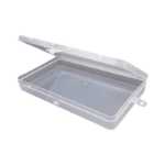 직사각형 투명 플라스틱 보관 상자의 그림