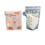 모유 가방 4온스 5온스 7온스 더블 지퍼 씰 전자빔 멸균 아기 모유 보관 가방의 그림