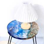 대형 원형 테이블  의자 실리콘 금형 크로스 테두리의 그림