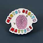 정신 건강 문제 브로치의 그림