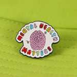 정신 건강 문제 브로치의 그림