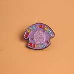 정신 건강 문제 브로치의 그림