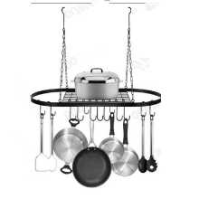 타원형 철제 주방 선반의 그림