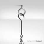 타원형 철제 주방 선반의 그림