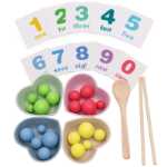 어린이 학습 젓가락 교육의 그림