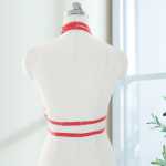 바디 거들 타이 할로우 크로스 케이지 브라 버건디  여성 란제리의 그림