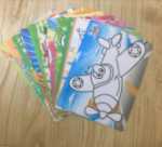 장난감 모래 그림 종이의 그림