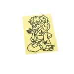 장난감 모래 그림 종이의 그림