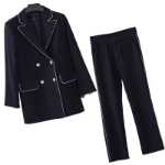 여성 바지 투피스 정장 여성의 그림