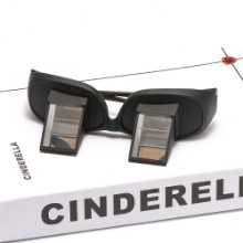 수평 굴절 안경의 그림