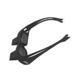 수평 굴절 프리즘 안경의 그림