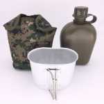 휴대용 조리기구 알루미늄 도시락 물 컵의 그림