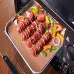 오븐 매트 비 스틱 고온 내성 그릴 매트의 그림