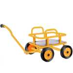 버킷이 달린 유치원 세발자전거의 그림