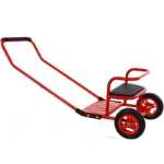 버킷이 달린 유치원 세발자전거의 그림