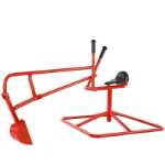 버킷이 달린 유치원 세발자전거의 그림