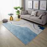 스칸디나비아 거실 카펫 소파 커피 테이블의 그림