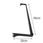 문구 선반 진열대의 그림