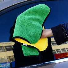 산호 벨벳 두꺼운 물티슈 천 가장자리를 감싼 주방 위생 흡수 타월 생활 다기능 청소 타월 30 * 40의 그림