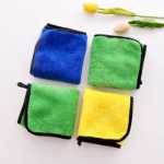 산호 벨벳 두꺼운 물티슈 천 가장자리를 감싼 주방 위생 흡수 타월 생활 다기능 청소 타월 30 * 40의 그림