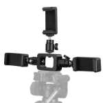 휴대폰 홀더 삼각대 범용 액세서리 휴대폰 클립 태블릿 클립 멀티 카메라 라이브 장비 듀얼 카메라 트리플 카메라의 그림