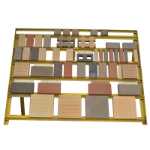 산동 테라코타 벽돌 소결 벽돌 포장 벽돌 포장 벽돌 조경 벽돌 투과성 벽돌 포장 벽돌의 그림