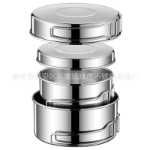 스테인레스 스틸 조리기구 세트 크로스 보더 핫 세일 야외 캠핑 휴대용 조리기구 2-3 인 냄비 세트 일본 피크닉 조리기구의 그림