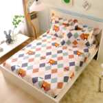 코튼 어린이 만화 침대 모자 어린이 침대 시트 코튼 침구 코튼 귀여운 침대보 침대 모자 모델의 그림