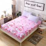 코튼 어린이 만화 침대 모자 어린이 침대 시트 코튼 침구 코튼 귀여운 침대보 침대 모자 모델의 그림