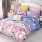 코튼 어린이 만화 침대 모자 어린이 침대 시트 코튼 침구 코튼 귀여운 침대보 침대 모자 모델의 그림