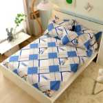 코튼 어린이 만화 침대 모자 어린이 침대 시트 코튼 침구 코튼 귀여운 침대보 침대 모자 모델의 그림