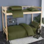 학생 기숙사 3 피스 침구 침구면 시트 싱글 침대 6 피스 세트 침구 이층 침대면의 그림