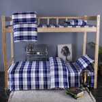 학생 기숙사 3 피스 침구 침구면 시트 싱글 침대 6 피스 세트 침구 이층 침대면의 그림