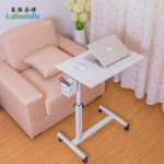 침대용 간단한 게으른 노트북 테이블 가정용 침대 컴퓨터 테이블 침대 옆 탁자 작은 책 테이블의 그림