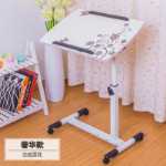 침대용 간단한 게으른 노트북 테이블 가정용 침대 컴퓨터 테이블 침대 옆 탁자 작은 책 테이블의 그림