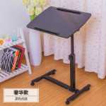 침대용 간단한 게으른 노트북 테이블 가정용 침대 컴퓨터 테이블 침대 옆 탁자 작은 책 테이블의 그림