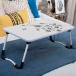 침대 책상 학생 기숙사 노트북 테이블 침대와 공부 쓰기 모양의 접이식 테이블 도매의 그림