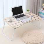 침대 책상 학생 기숙사 노트북 테이블 침대와 공부 쓰기 모양의 접이식 테이블 도매의 그림