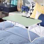 침대 책상 학생 기숙사 노트북 테이블 침대와 공부 쓰기 모양의 접이식 테이블 도매의 그림