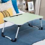 침대 책상 학생 기숙사 노트북 테이블 침대와 공부 쓰기 모양의 접이식 테이블 도매의 그림