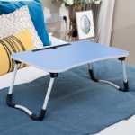 침대 책상 학생 기숙사 노트북 테이블 침대와 공부 쓰기 모양의 접이식 테이블 도매의 그림