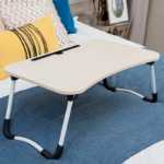 침대 책상 학생 기숙사 노트북 테이블 침대와 공부 쓰기 모양의 접이식 테이블 도매의 그림