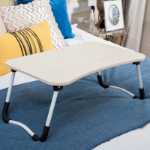 침대 책상 학생 기숙사 노트북 테이블 침대와 공부 쓰기 모양의 접이식 테이블 도매의 그림